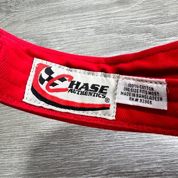 NASCAR Dale Earnhardt JR #8 Velcro Strap Visor Red/Black - Picture 5 of 6